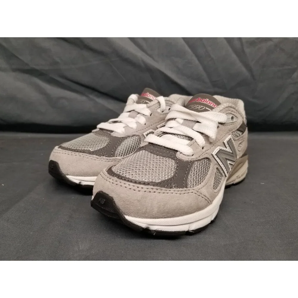 New Balance Kids 990 Sneakers PC990GY3 Suede Grey Silver Size 1.5 NEW NO BOX! - Picture 3 of 7